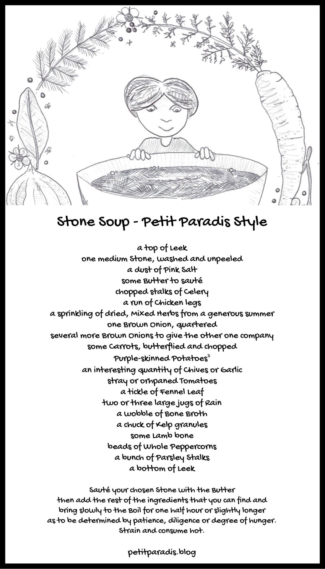 stone soup petit paradis